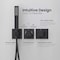Kibi Cube 2 Function Thermostatic Shower System With Rough In Valve - Matte Black KSF414MB - alternate 5
